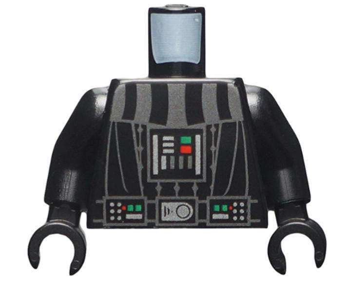LEGO Star Wars Torso SW Darth Vader Death Star Pattern / Black Arms / Black Hands