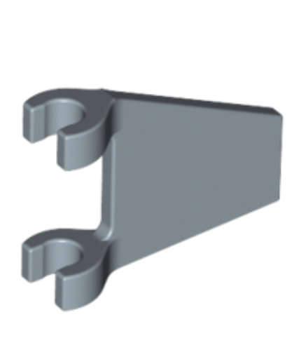 LEGO Parts Flag 2 x 2 Trapezoid  ~{Sand Blue}