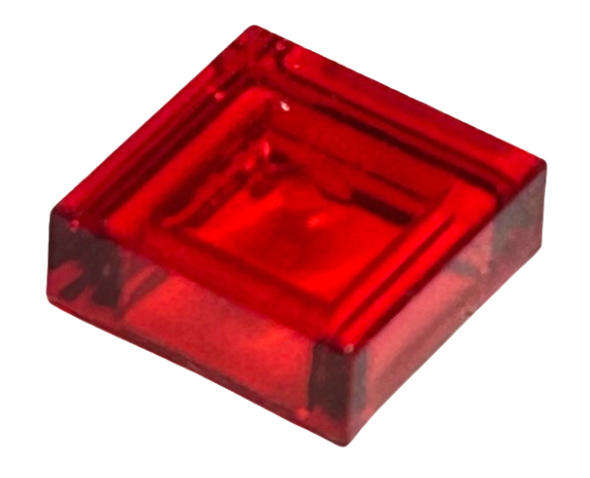 LEGO Parts Tile 1 x 1 ~ {Trans~Red}