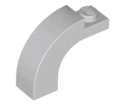 LEGO Parts Arch 1 x 3 x 2 Curved Top ~ {Light Bluish Grey}