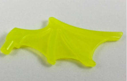 LEGO Minifigure Wing Webbed~ {Trans~Neon Green}