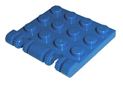 LEGO  Hinge Plate 3 x 4 Locking Dual 2 Fingers ~ {Blue}
