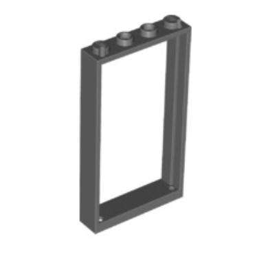 LEGO Door, Frame 1 x 4 x 6 with 2 Holes on Top and Bottom ~ {Dark Bluish Grey}