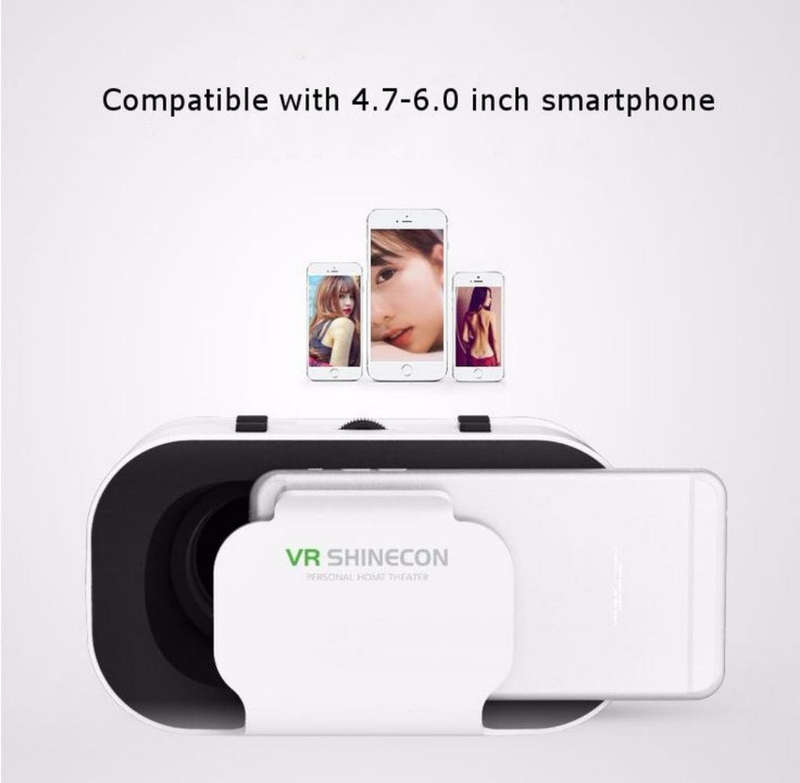 VRSHINECON G05 5th 3D VR Glasses Virtual Headset Digital Glasses(White)