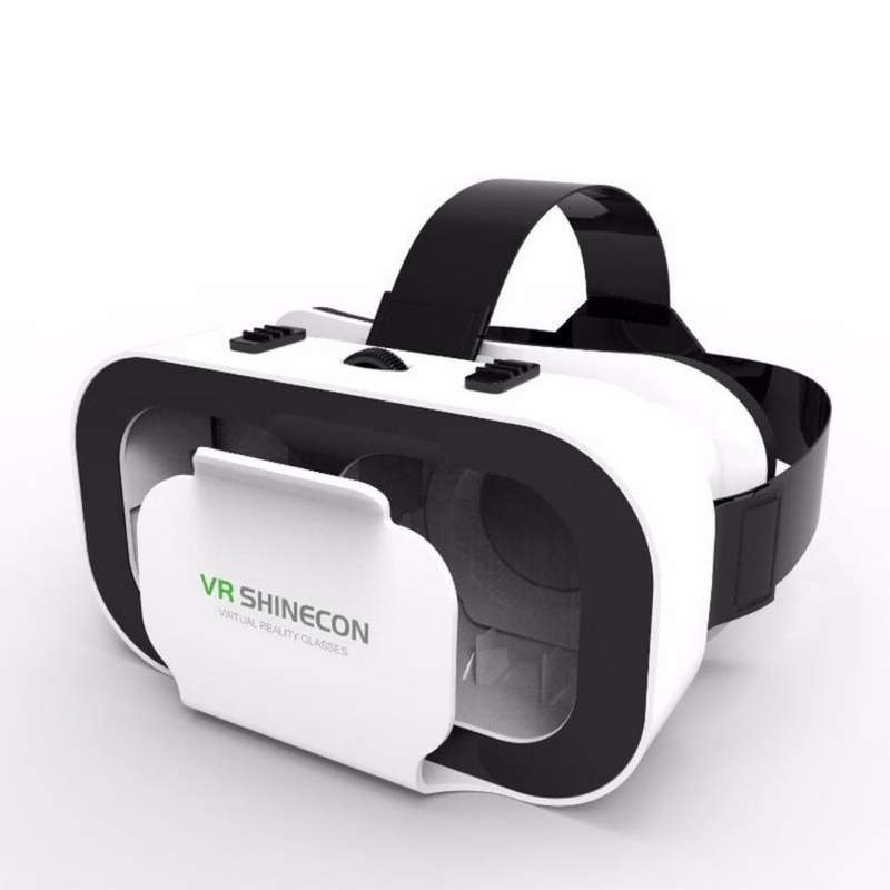 VRSHINECON G05 5th 3D VR Glasses Virtual Headset Digital Glasses(White)