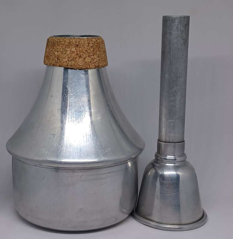 Vintage Aluminum Harmon Wah-wah Trumpet Mute