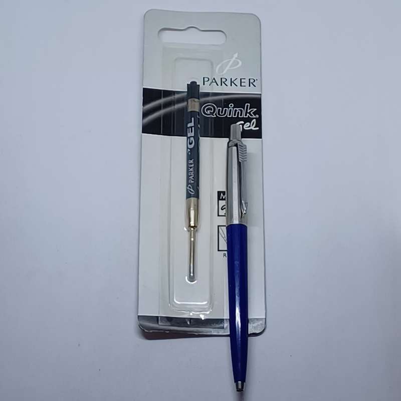 Parker Jotter  Ballpen N/Blue with refill inside and spare gel refill.