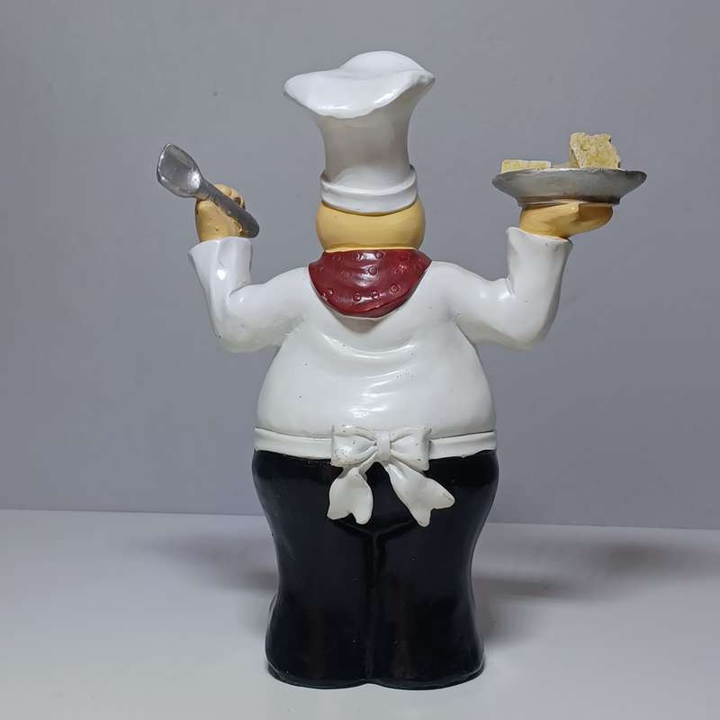 Vintage Italian Chef with cheese (25cm x 19cm)