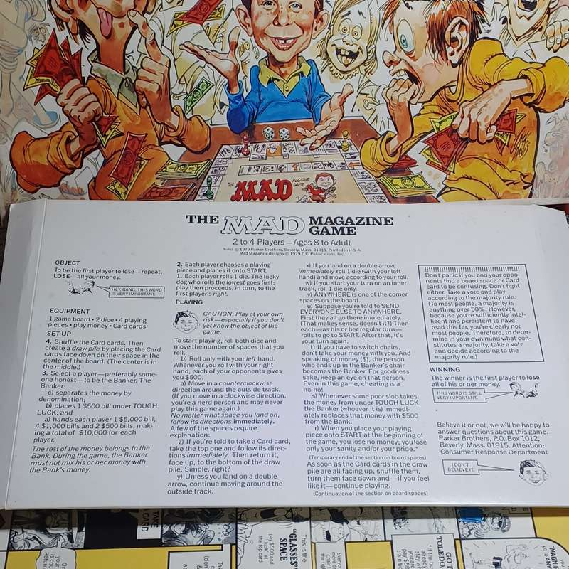 1979 Mad Magazine Game by Parker Brothers