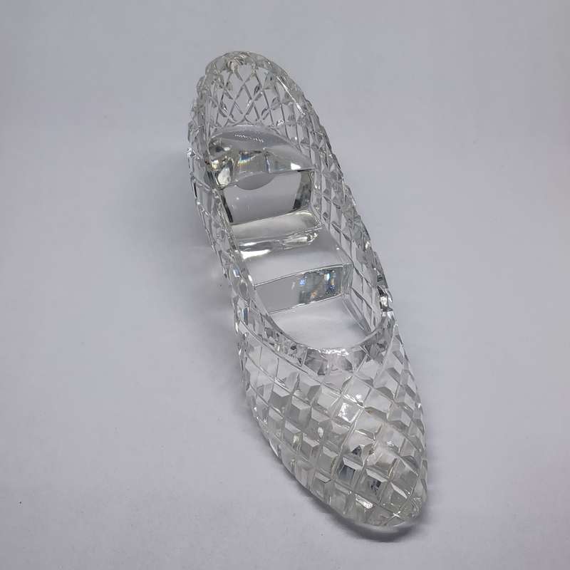 Vintage Crystal Shoe , Slipper Made In West Germany