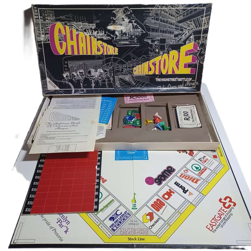Vintage 1987 Chainstore Board Game SA Edition