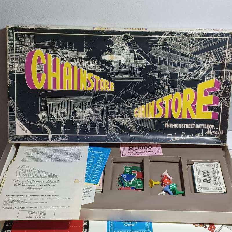 Vintage 1987 Chainstore Board Game SA Edition