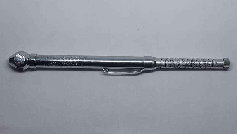 Vintage PCL Tyre Pressure Gauge Made in England by Pneumatic Components ltd (#1-  6-50lbs)