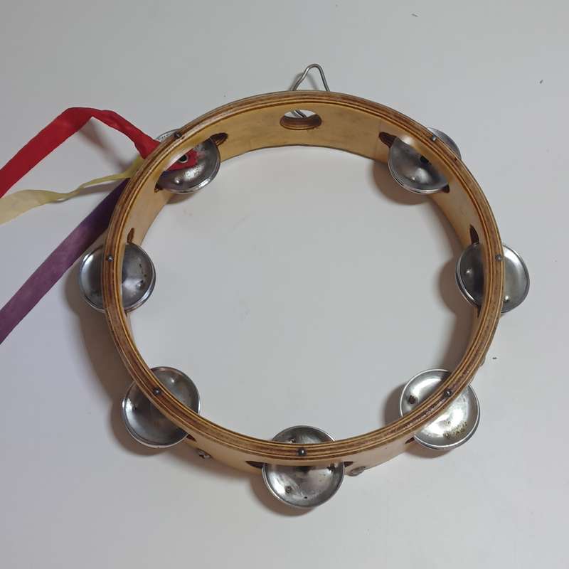 Vintage 1960s gypsy Tambourine (20.5cm diam)