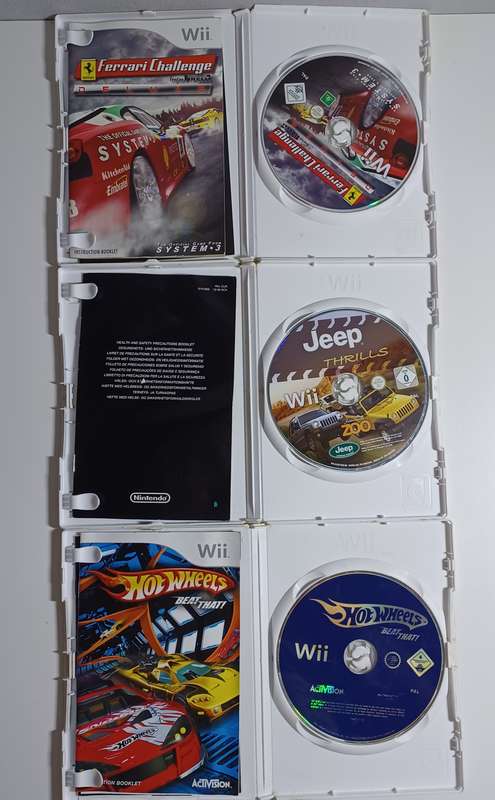 Nintendo Wii Racing game and accessory bundle (all tested working)