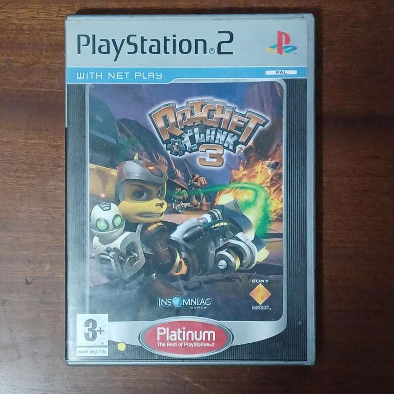 Ratchet and Clank 3 - PS2 PlayStation 2 - Complete with Manual (tested working)