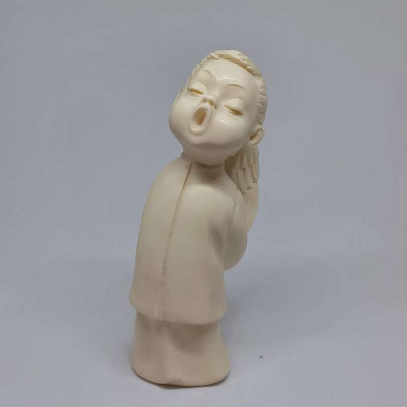 Vintage Gino Ruggeri Singing Boy Angel Figurine, Bianchi Made in ITALY