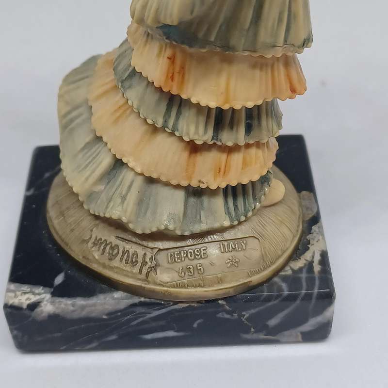 Vintage DEPOSE ITALY FONTANINI Flamenco Dancing Girl Figurine #435 Simonetti