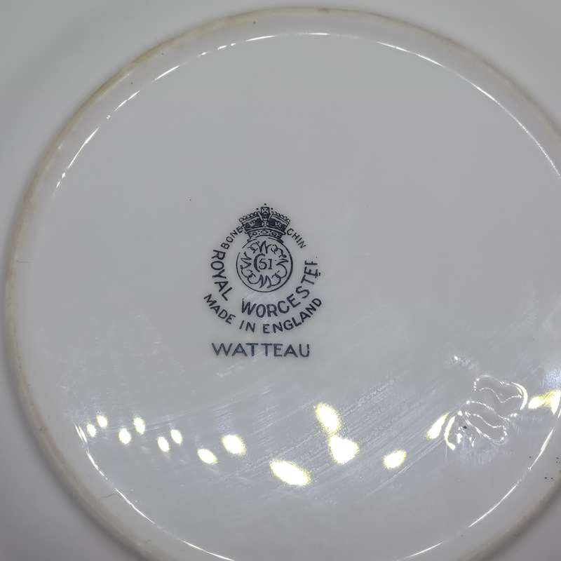Vintage Royal Worcester Watteau bread and butter plate
