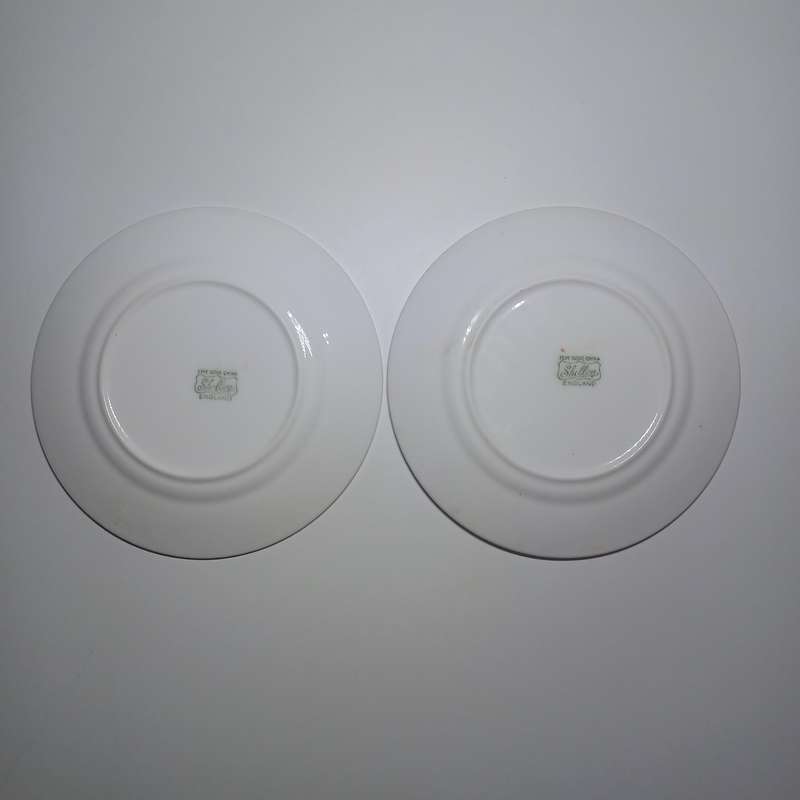 Vintage Shelley Bone China side plates x 2
