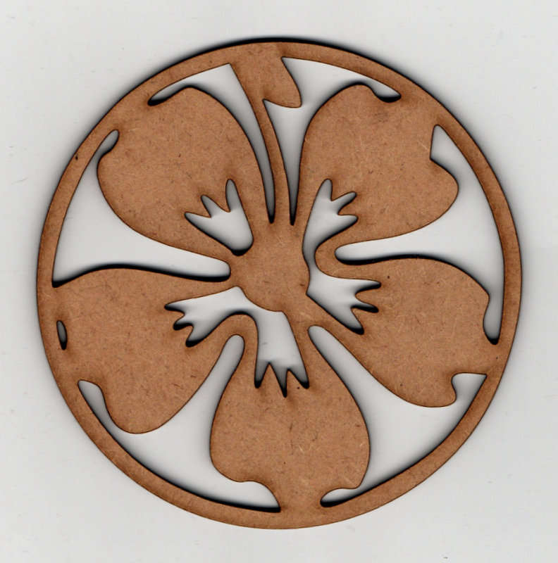 Flower Shape (hibiscus) coaster