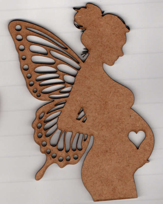 Pregnant Fairy Cut Out Shape
