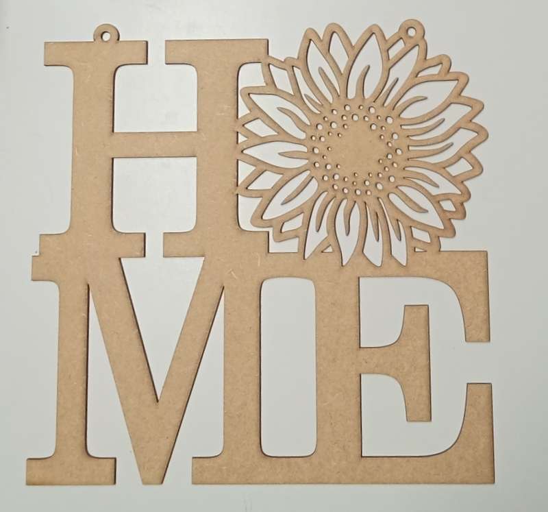 Cut Out Shape - Sunflower Home Sign