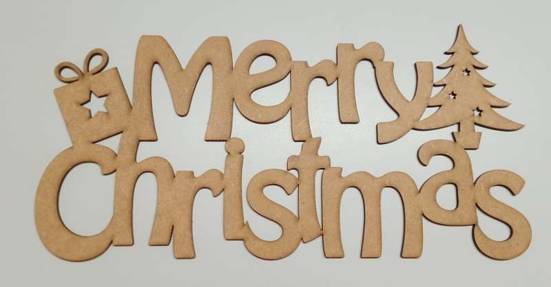 Cut Out Shape - Merry Christmas