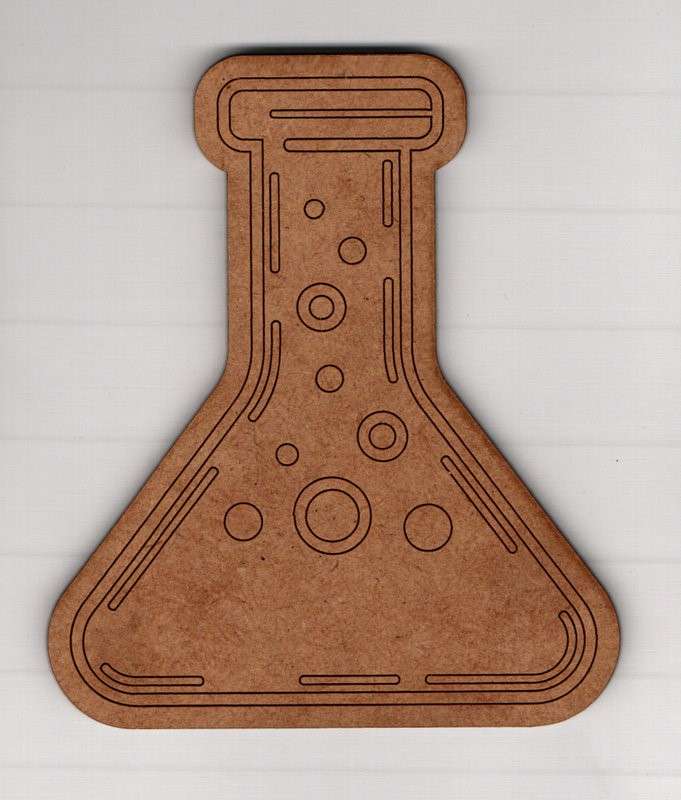 Cut Out Shape - Chemistry bottle