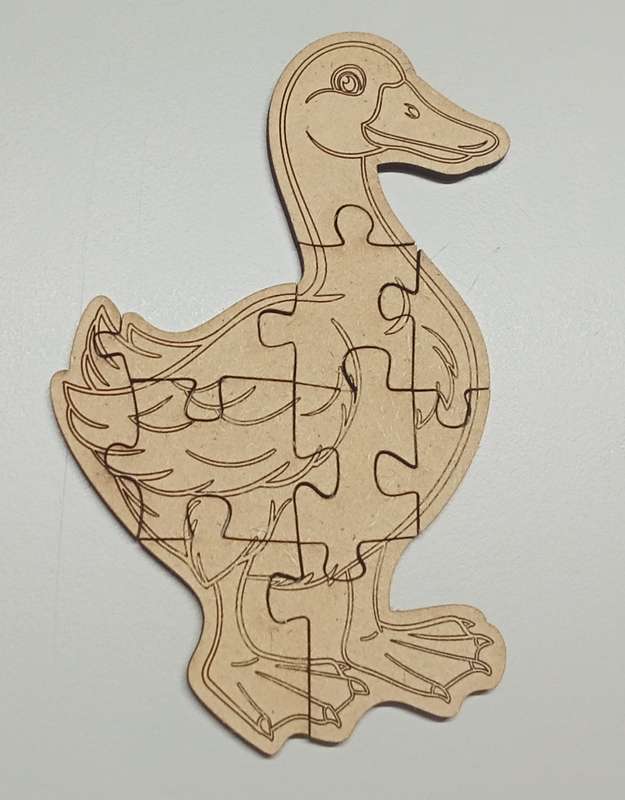 Cut Out Shape Puzzle -Goose Shape