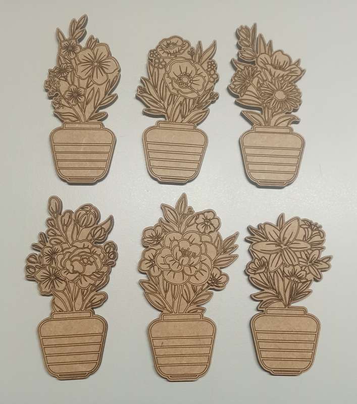 Cut Out Shapes - Flower Pot Set