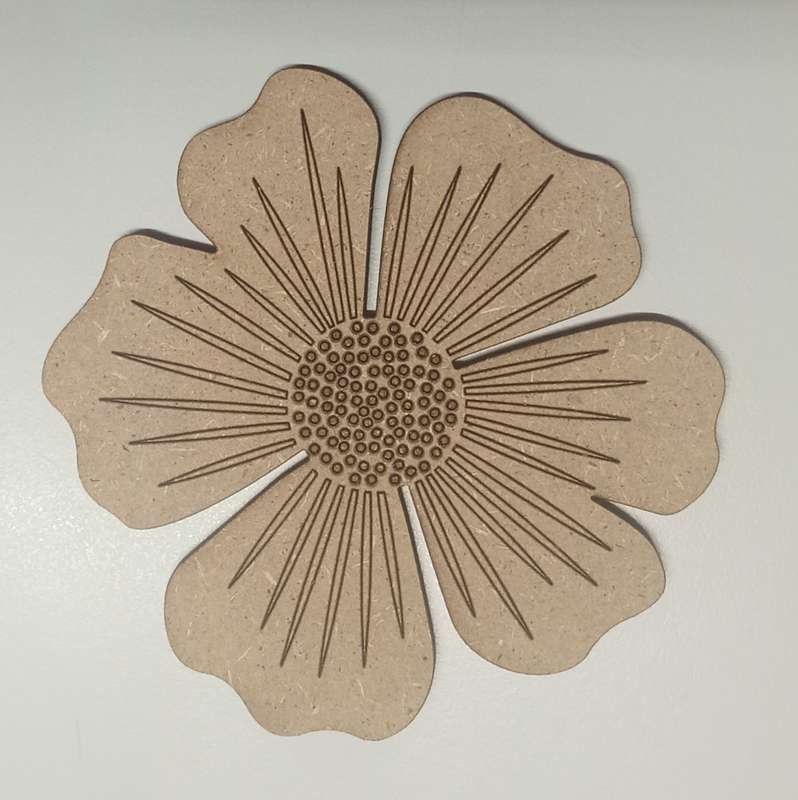 Flower shape coaster