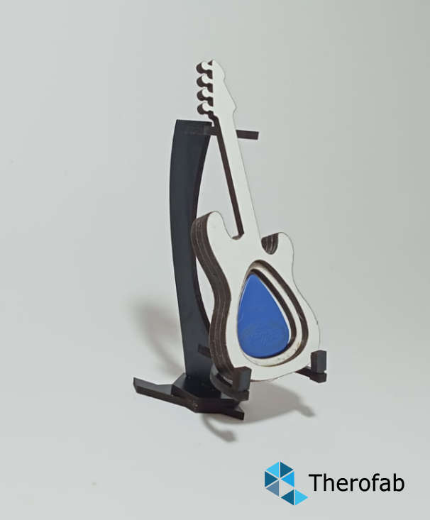 Guitar pick box with stand - Bass