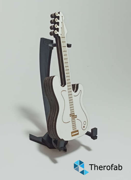 Guitar pick box with stand - Bass