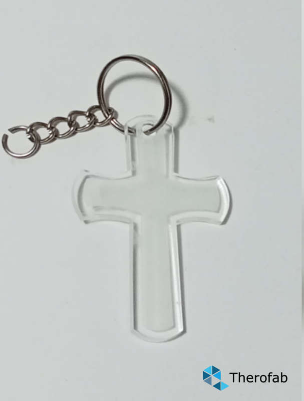 Cross keychain - cross shape