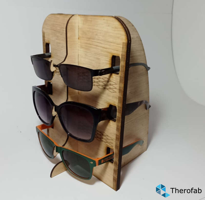 Wooden Sunglasses stand