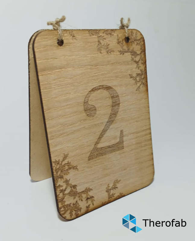 Rustic Table Numbers 1-10