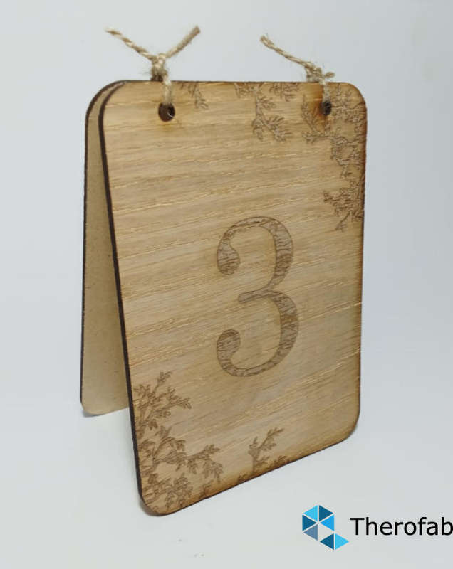 Rustic Table Numbers 1-10