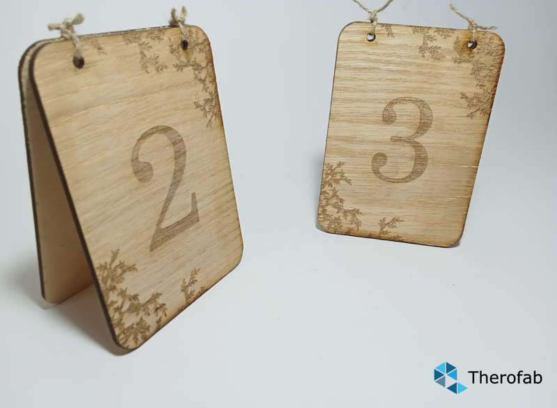 Rustic Table Numbers 1-10