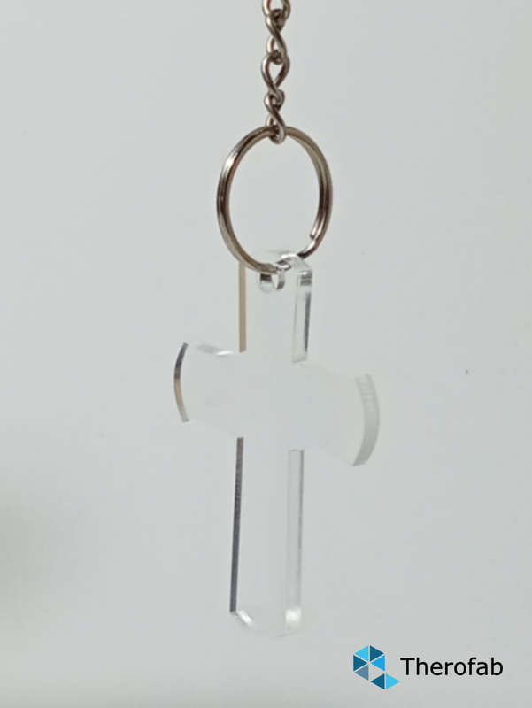 Cross keychain - blank