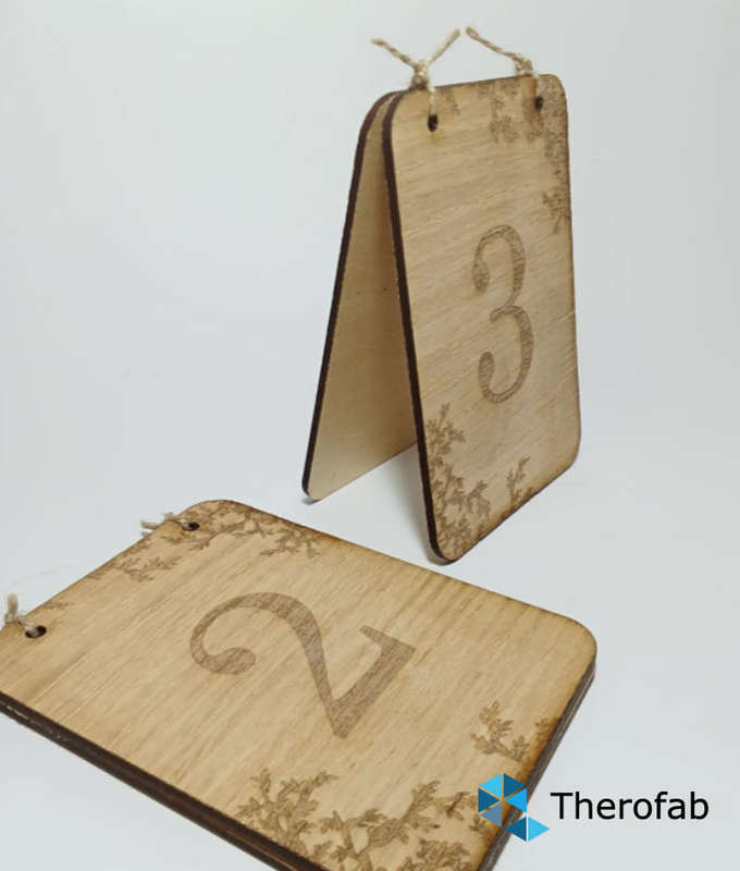Rustic Table Numbers 1-5
