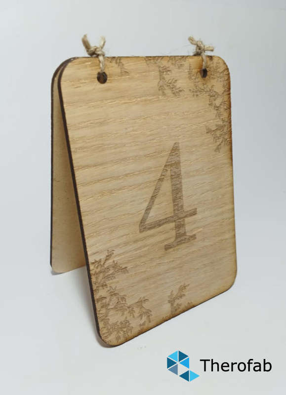 Rustic Table Numbers 1-10