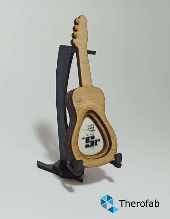 Guitar pick box with stand - Acoustic 2