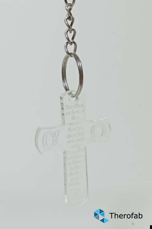 Cross keychain - verse