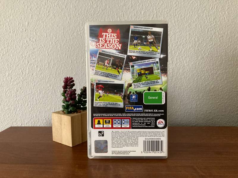 FIFA 07 - PlayStation Portable (PSP) - Black Label - PAL - CIB