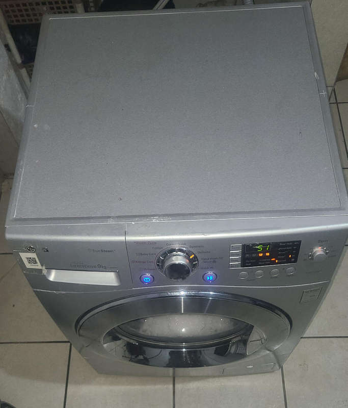 9kg inverter LG front loader direct drive washing machine