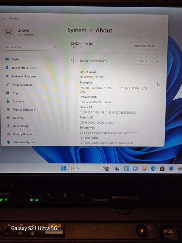 LENOVO X201 core i7