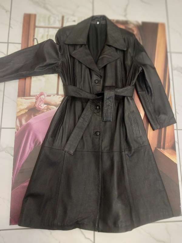 Women's Nappa Leather Trench Coat