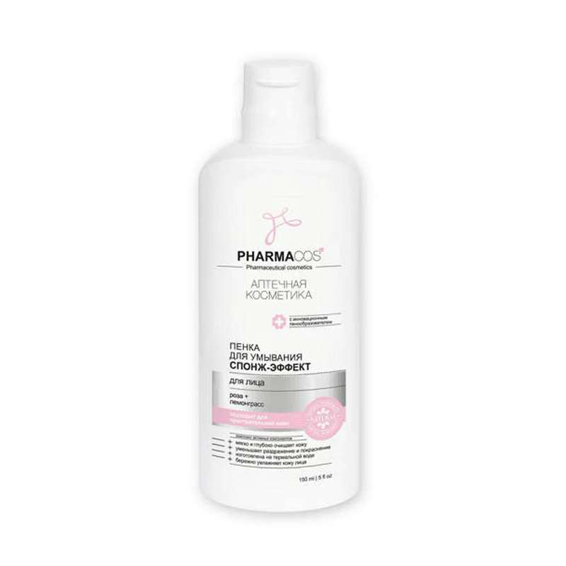 PHARMACOS, Facial Washing Foam "Sponge-Effect" 150ml.