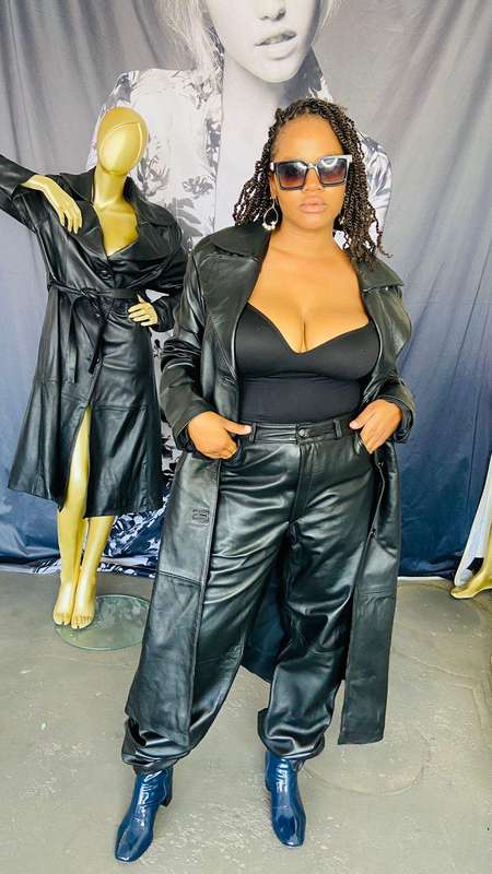 Women's Nappa Leather Trench Coat